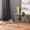 Wholesale of cross-border European-style creative crystal balls, metal light luxury model rooms, Nordic living room entrance cabinet decorations and ornaments details Picture